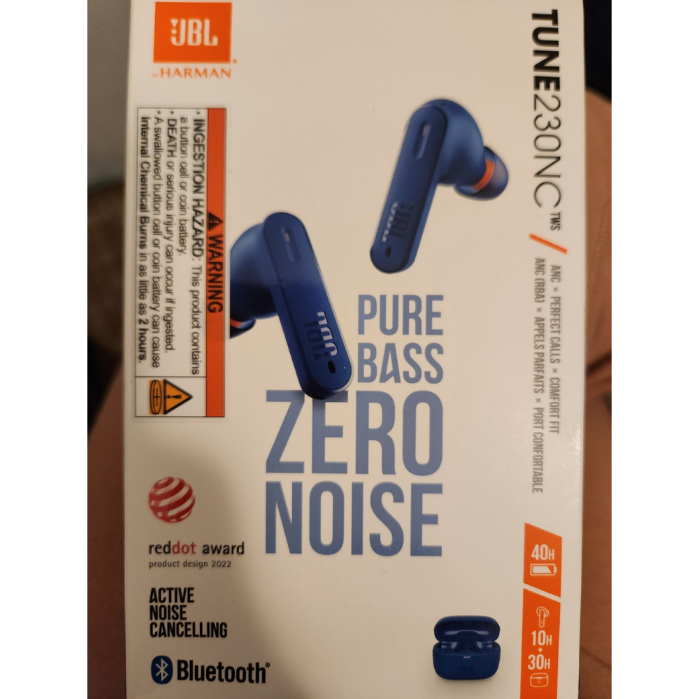 JBL Pure Bass Zero Noise Bluetooth Earphones